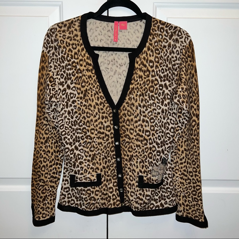 Charlotte Leopard Cardigan